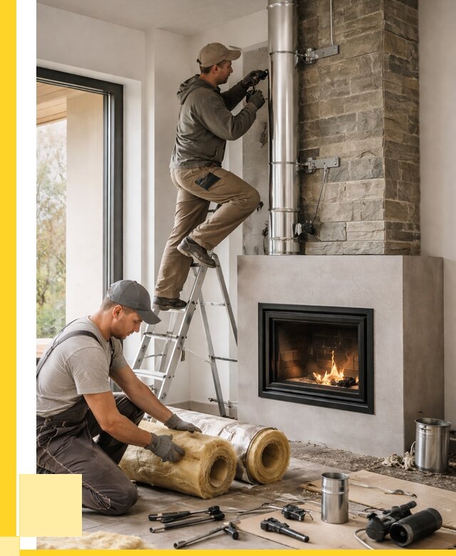 Монтаж дымоходов для каминов в Гатчине от 15414 р. ЭриданГтч