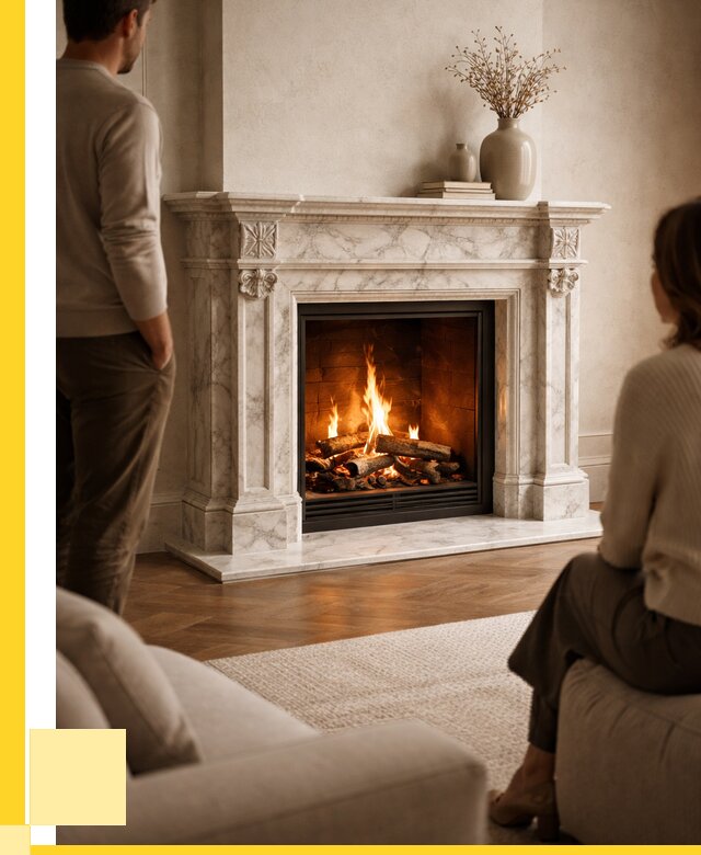 Мраморные камины под ключ в Гатчине от 256900 р. | ЭриданГтч