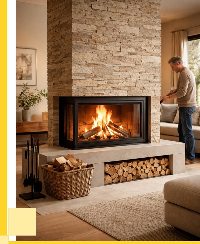 Дровяной камин под ключ в Гатчине от 205520 р. | ЭриданГтч