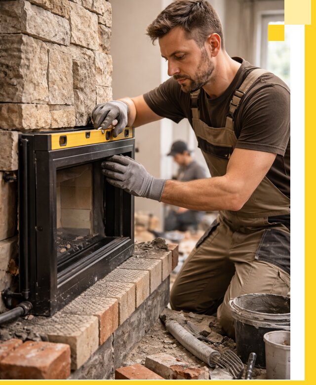 Дровяные камины под ключ в Гатчине: монтаж, обустройство