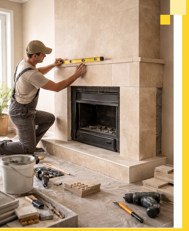 Установка и монтаж каминов в частном доме под ключ в Гатчине