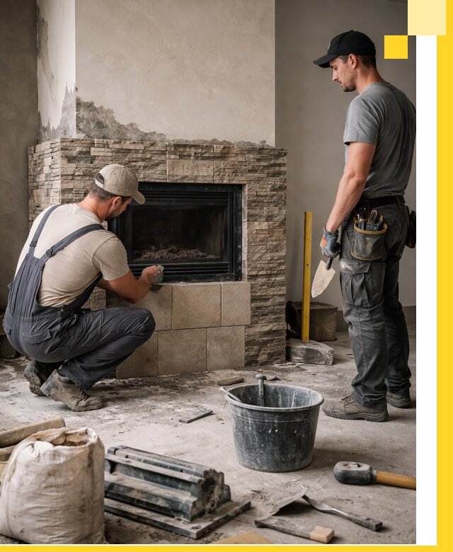 Камины под ключ в Гатчине: проект, изготовление и монтаж