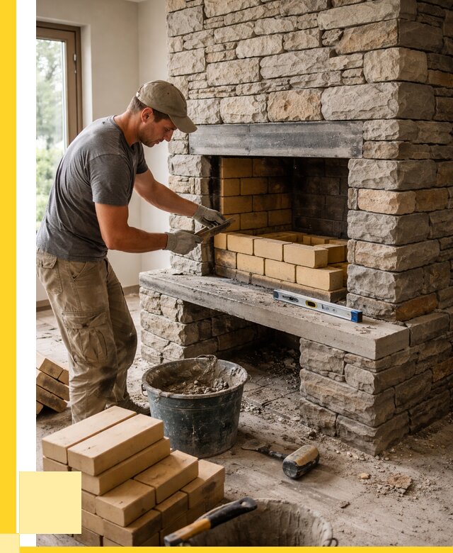 Кладка каминов и камина в Гатчине от 25690 р. ЭриданГтч