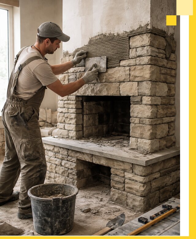 Строительство каминов под ключ в Гатчине от проектирования до монтажа