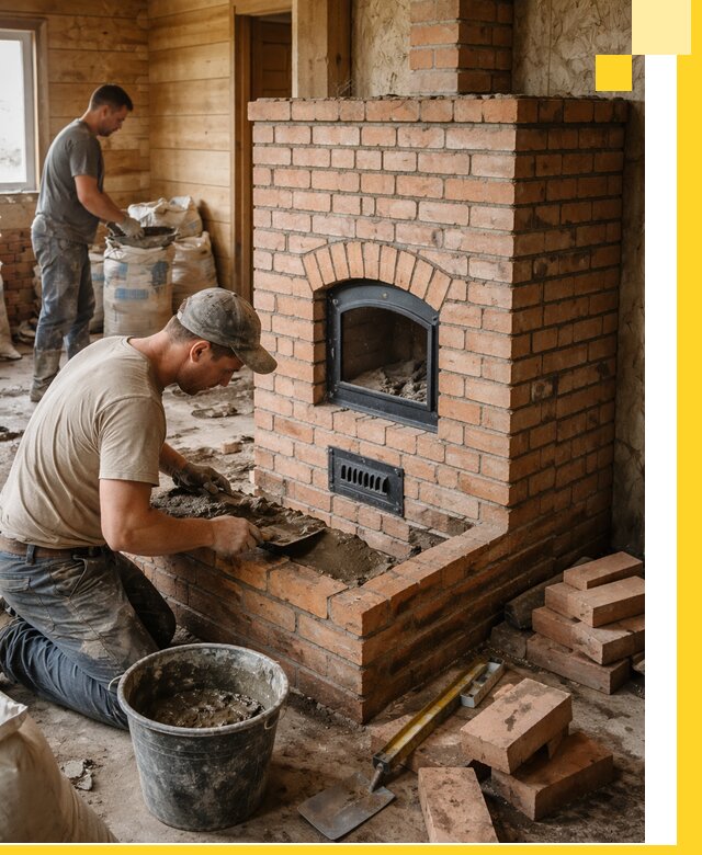 Профессиональное строительство печей в Гатчине под ключ