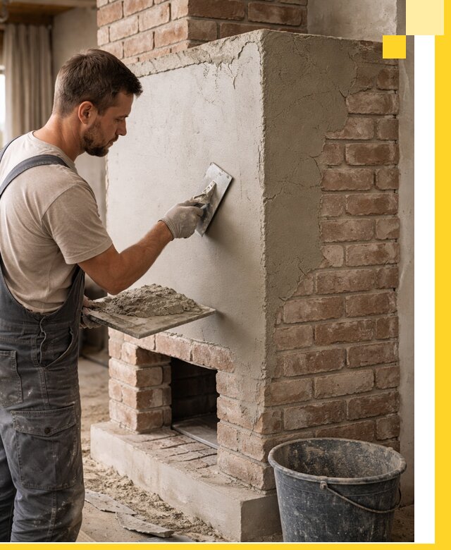 Отделка печей и облицовка каминов в Гатчине под ключ