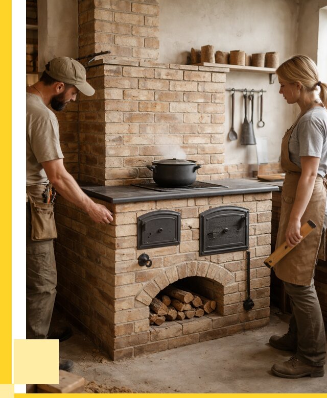 Варочно отопительные печи в Гатчине от 92484 р. | ЭриданГтч