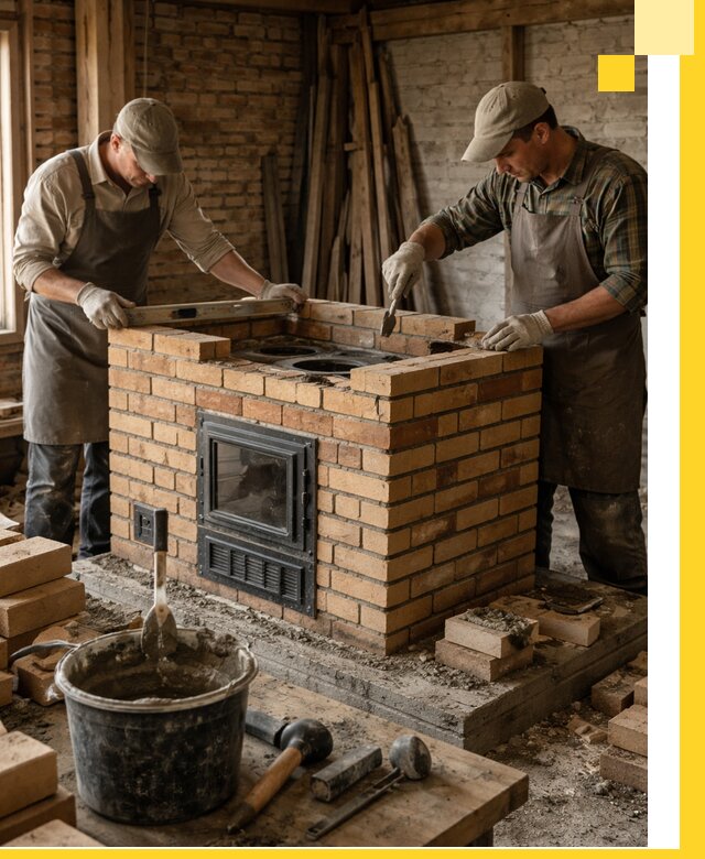 Изготовление и установка варочных печей под ключ в Гатчине