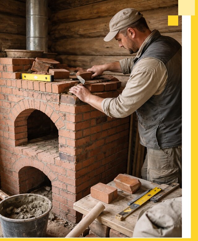 Изготовление и установка русских печей в Гатчине под ключ