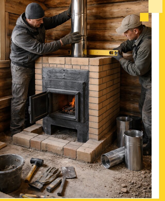 Проектирование, изготовление и установка банных печей в Гатчине