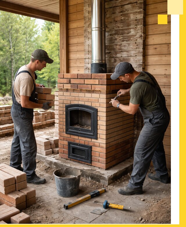 Производство и установка дачных печей под ключ в Гатчине