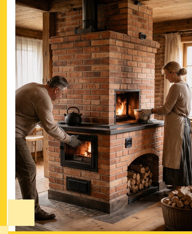 Печи для загородного дома под ключ в Гатчине от 82208 р. | ЭриданГтч