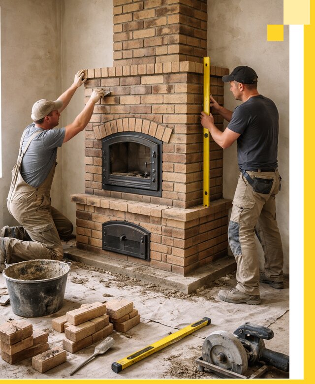 Продажа и установка печей и каминов для дома под ключ в Гатчине