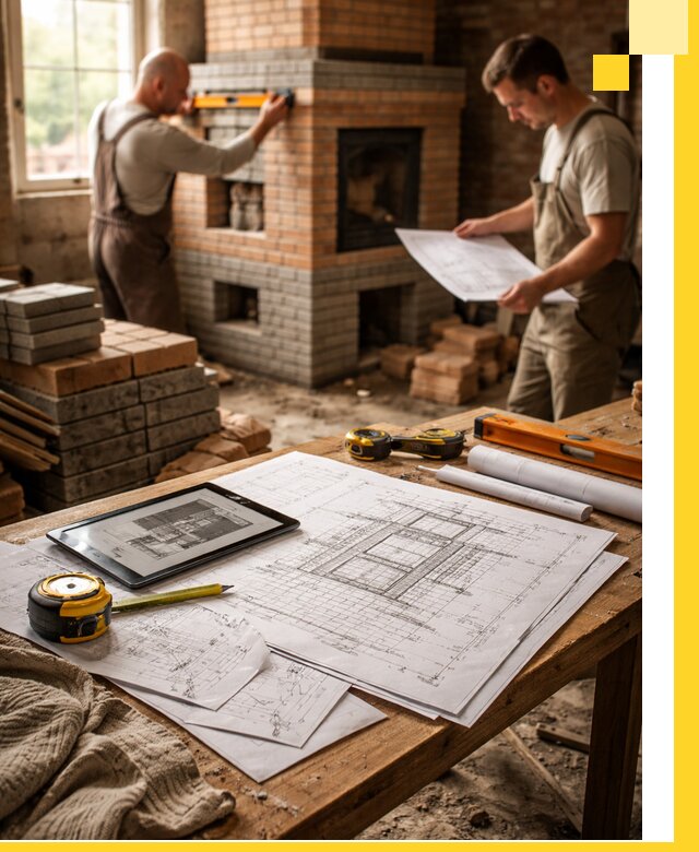 Проекты печей и каминов с индивидуальным дизайном в Гатчине