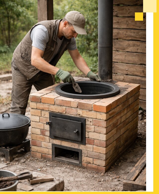 Изготовление и установка печей для казана в Гатчине под ключ