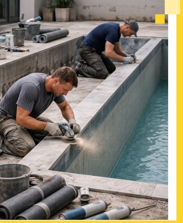 Профессиональный ремонт бассейнов под ключ в Гатчине