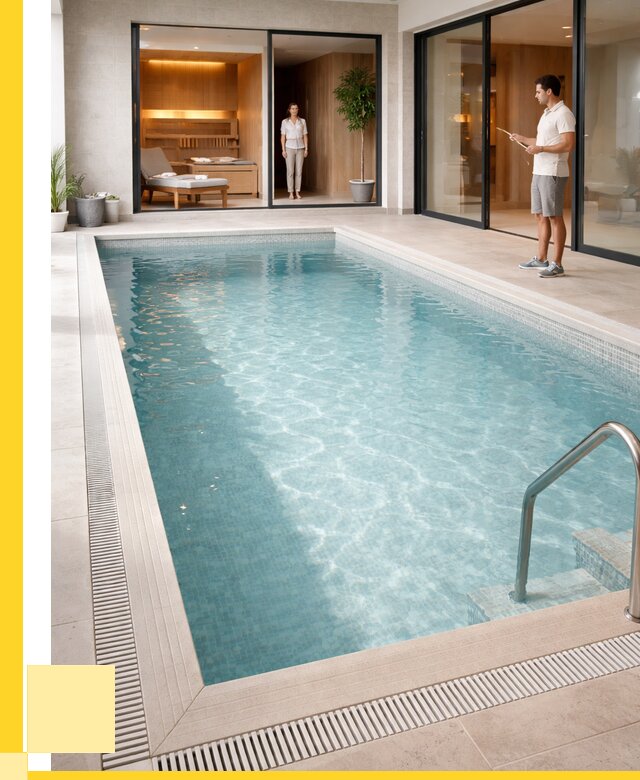 Отделка бассейна пленкой ПВХ в Гатчине от 3597 р. - ЭриданГтч