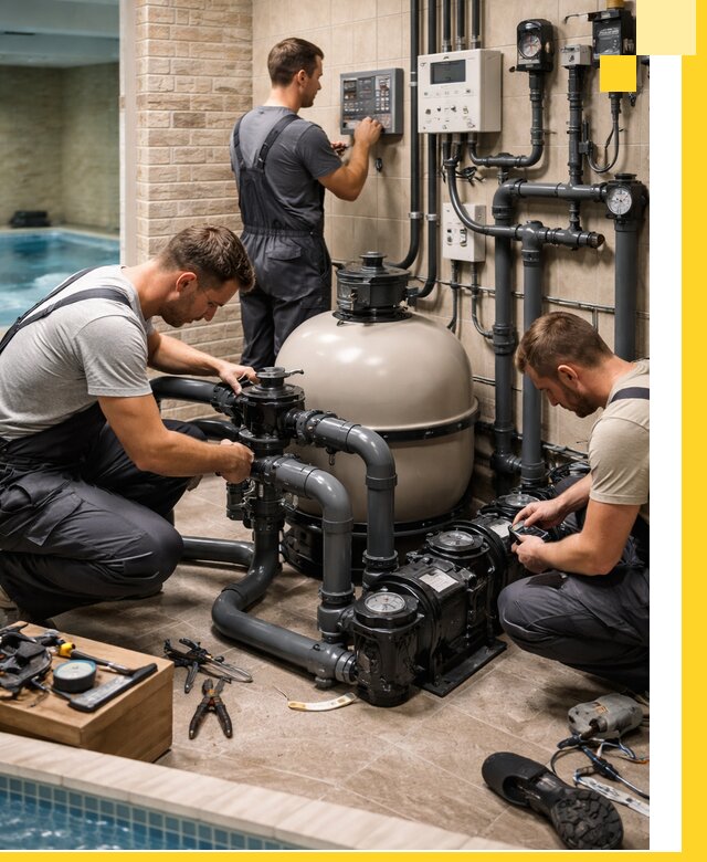 Комплексное оборудование для бассейнов под ключ в Гатчине