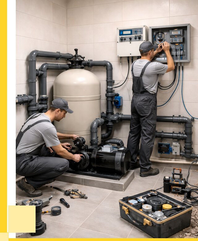 Монтаж оборудования для бассейнов в Гатчине от 41104 р. | ЭриданГтч