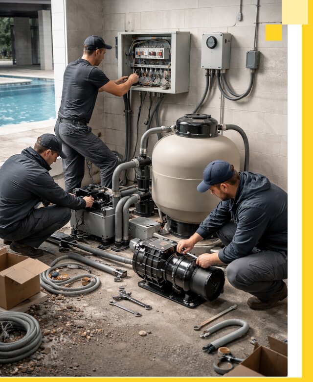 Профессиональный монтаж оборудования для бассейнов в Гатчине