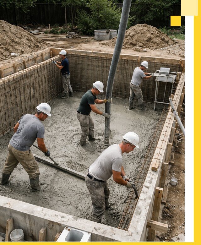 Строительство бетонных бассейнов под ключ в Гатчине