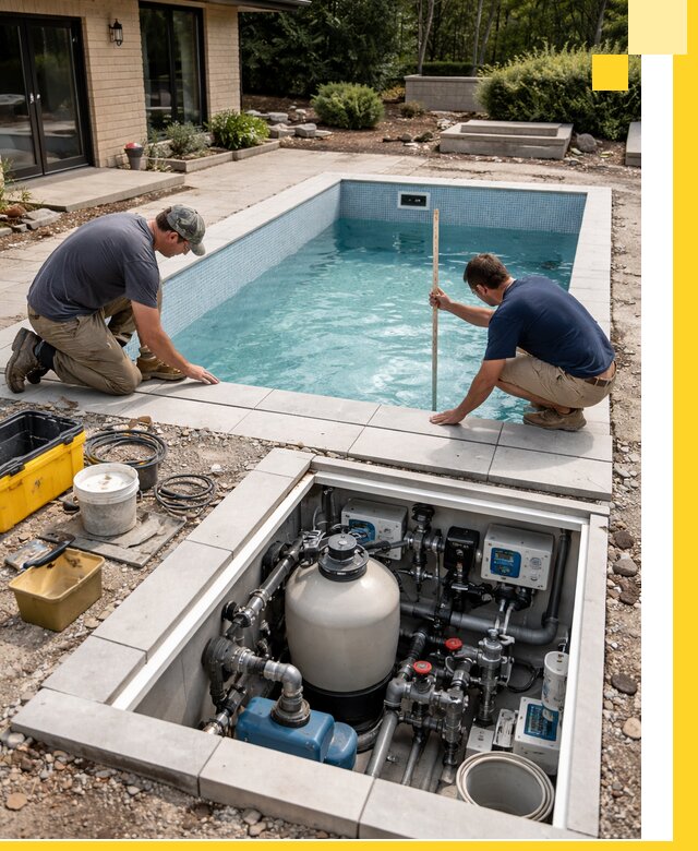 Строительство качественных домашних бассейнов под ключ в Гатчине