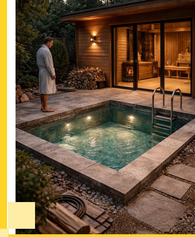 Бани с бассейном под ключ в Гатчине от 97622 р. | ЭриданГтч