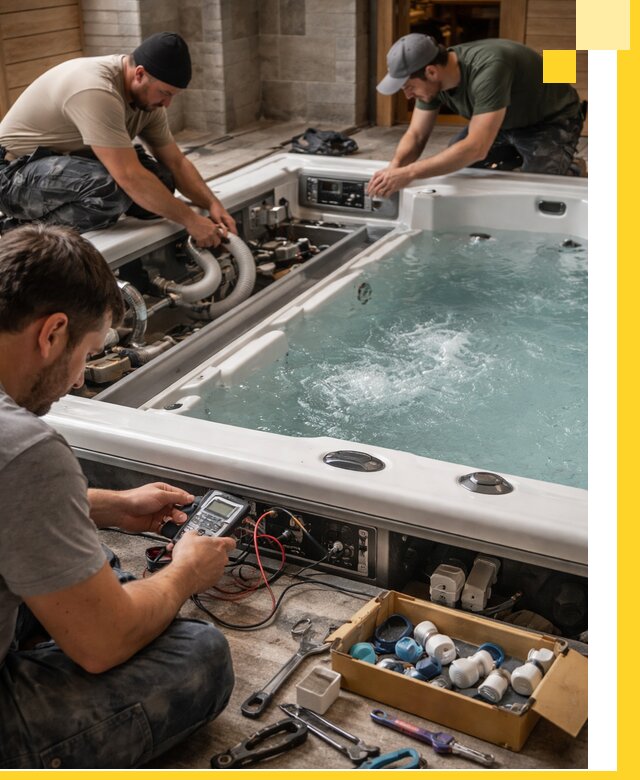 Гидромассажные бассейны под ключ в Гатчине, дизайн и монтаж