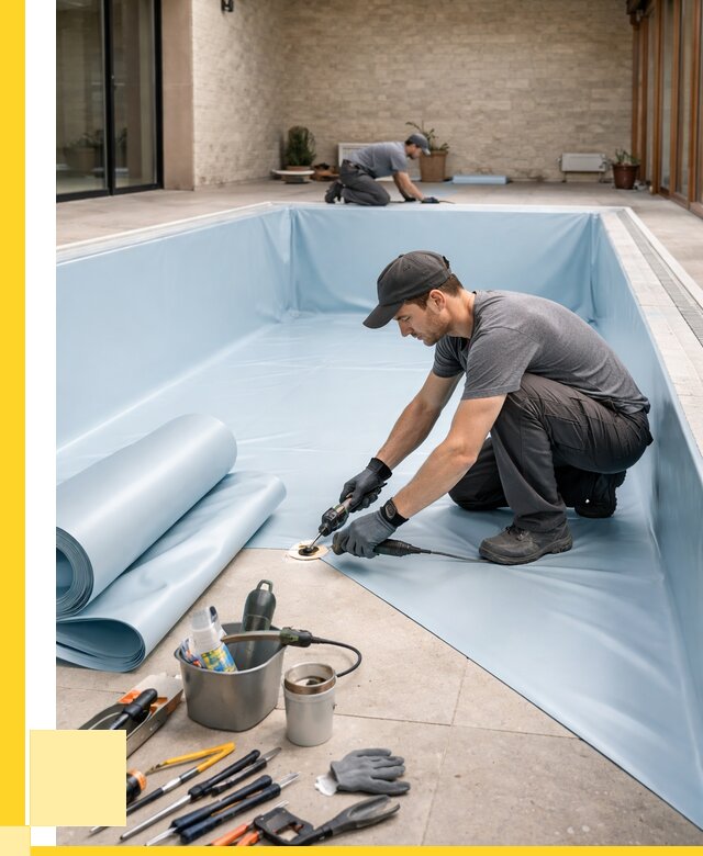 Пленка ПВХ для бассейнов в Гатчине от 2569 р. | ЭриданГтч