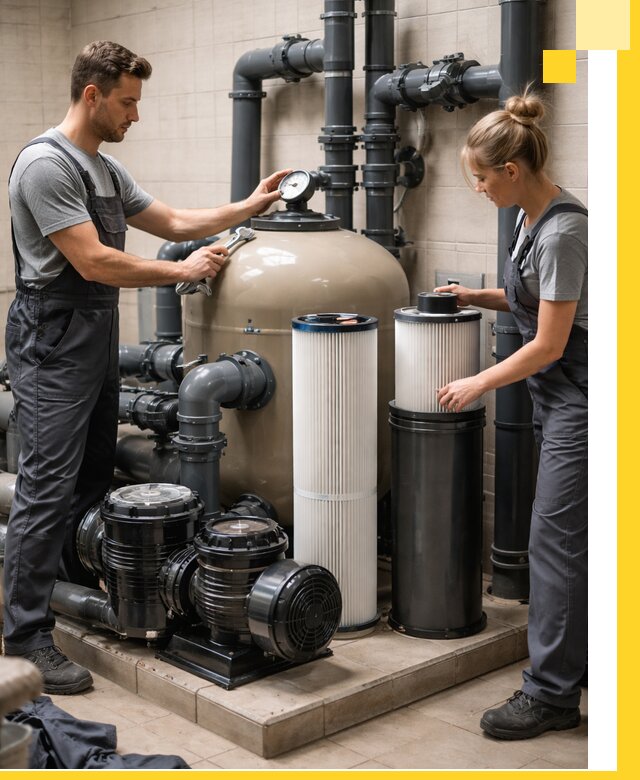 Фильтры и системы фильтрации для бассейнов в Гатчине