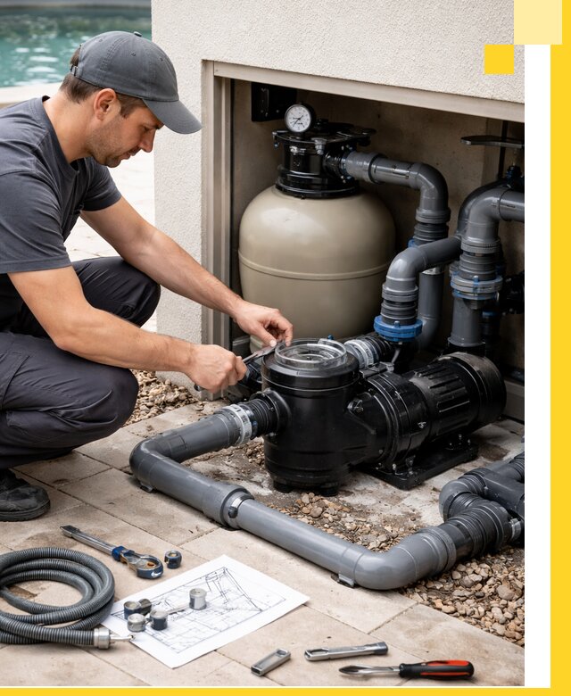 Поставка, монтаж и сервис насосов для бассейнов в Гатчине