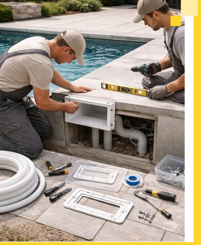 Поставка и установка скиммеров для бассейнов в Гатчине