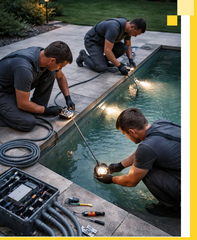 Профессиональное освещение бассейнов в Гатчине: дизайн и монтаж