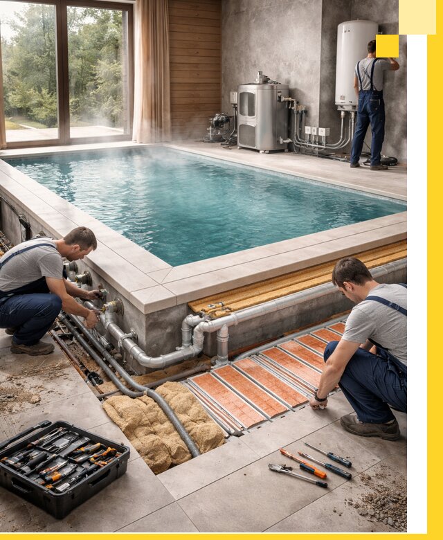 Проектирование и строительство тёплых бассейнов в Гатчине