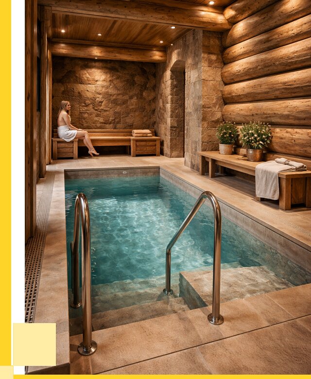 Аренда бани с бассейном в Гатчине от 1541400 р. | ЭриданГтч