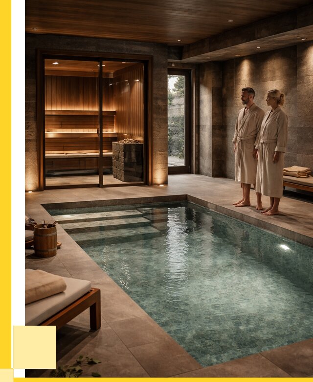 Сауна с большим бассейном в Гатчине от 1233120 р. ЭриданГтч