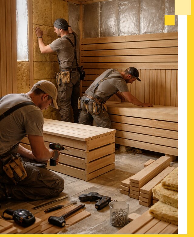 Профессиональное строительство саун под ключ в Гатчине