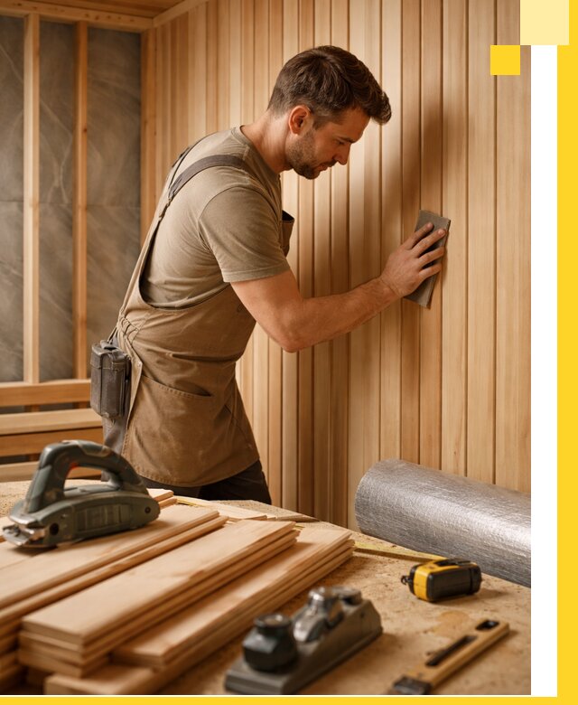 Профессиональная отделка саун и парных под ключ в Гатчине