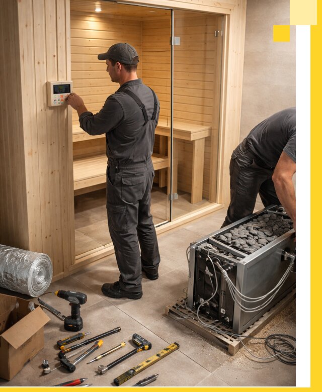 Поставка, установка и монтаж электрических саун в Гатчине