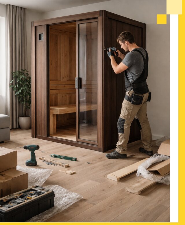 Установка и производство мини саун под ключ в Гатчине