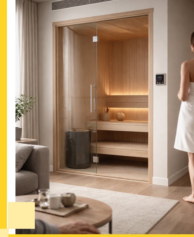 Сауна в квартире под ключ в Гатчине от 123312 р. ЭриданГтч