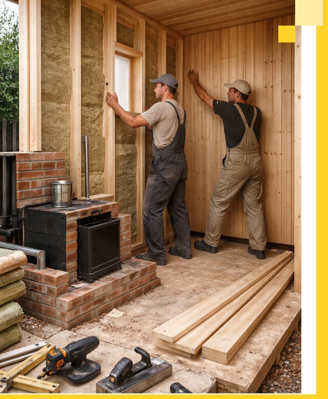 Строительство и установка дачных саун под ключ в Гатчине