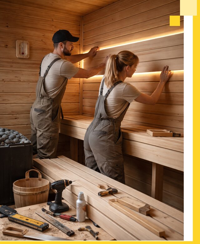 Дизайн саун и бань под ключ с индивидуальным проектом в Гатчине