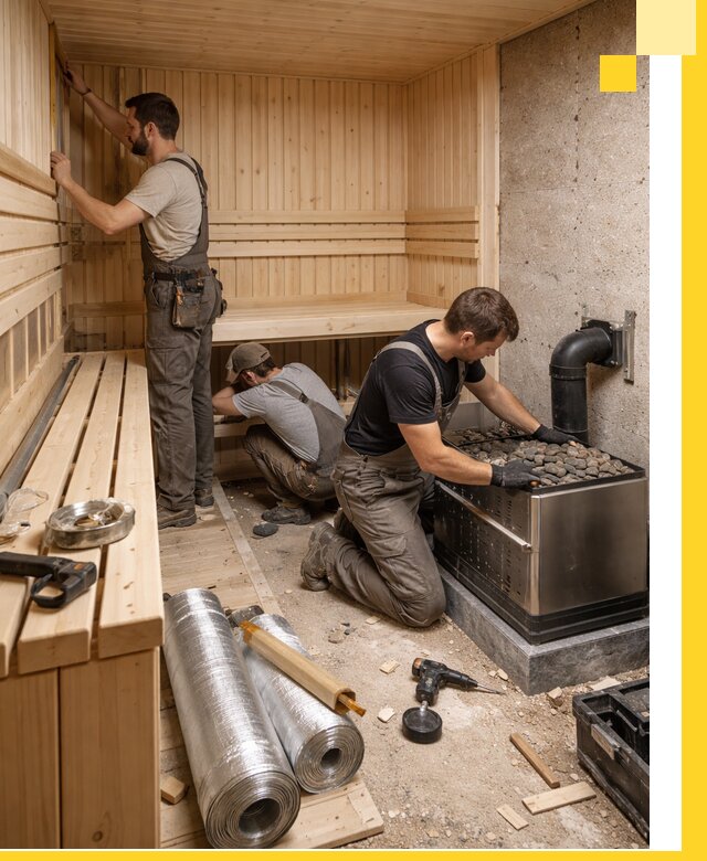 Индивидуальные сауны на заказ в Гатчине под ключ, проект и монтаж