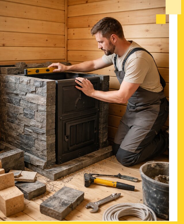 Производство и установка печей для саун под ключ в Гатчине