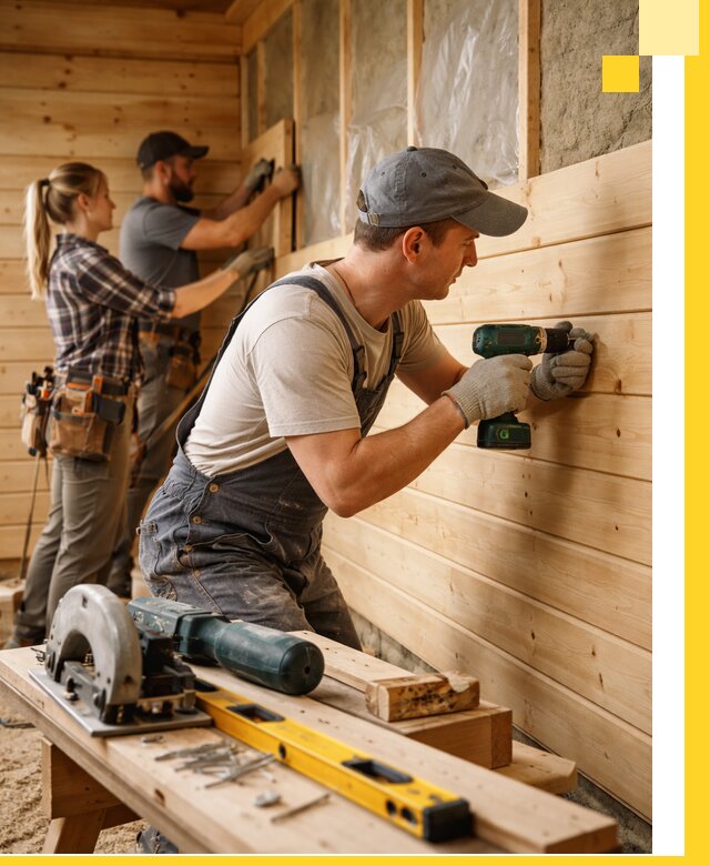 Обшивка бань под ключ в Гатчине: отделка стен и потолков