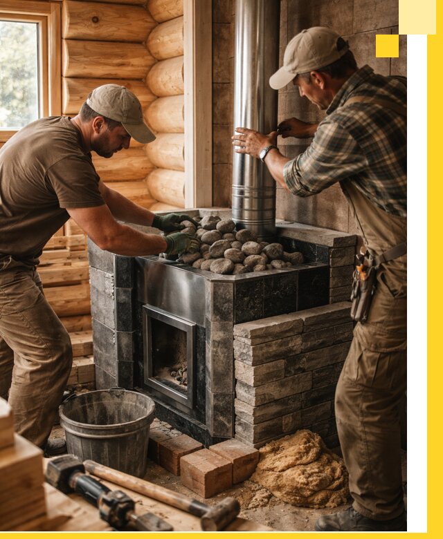 Строительство и отделка русских бань под ключ в Гатчине