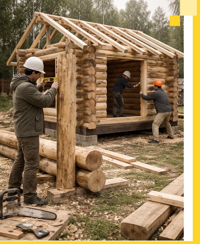 Строительство бань для дачи под ключ в Гатчине с доставкой и монтажом