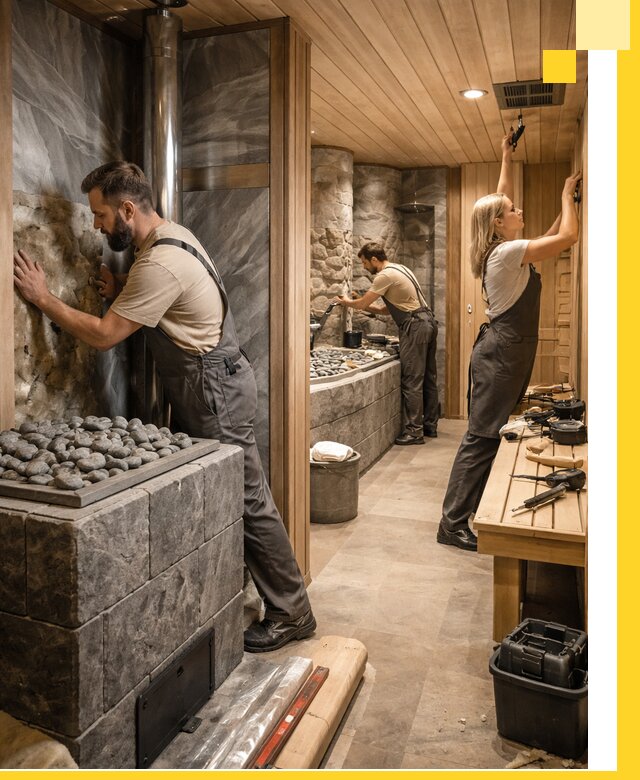 Строительство бань и SPA процедур в Гатчине под ключ и отделкой
