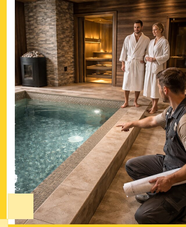 Проект бани с бассейном под ключ в Гатчине от 66794 р. | ЭриданГтч